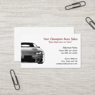 Used Car Dealer Business Card