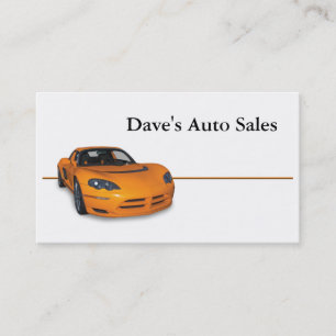Used Car Dealer Business Card