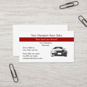 Used Car Dealer Business Card