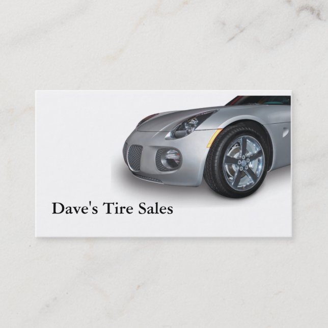 Used Car Dealer Business Card (Front)