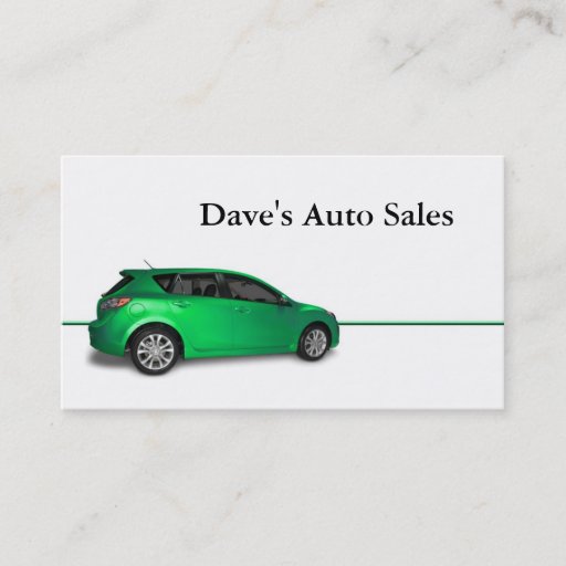 Customizable Used Car Dealer Business Cards