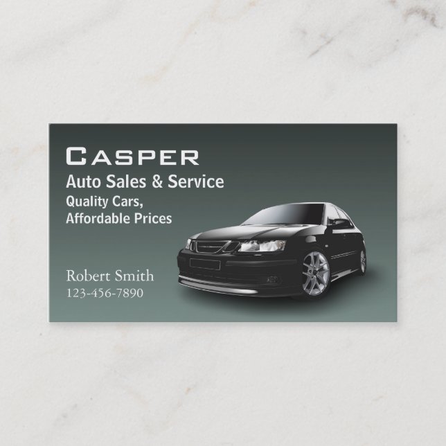 Used Car Dealer Business Card (Front)