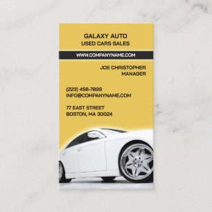 Used Car Dealer Business Card Template