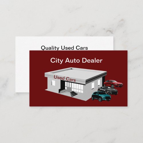 Used Car Dealer Business Card Template