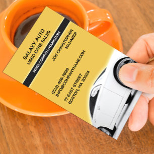 Used Car Dealer Business Card Template