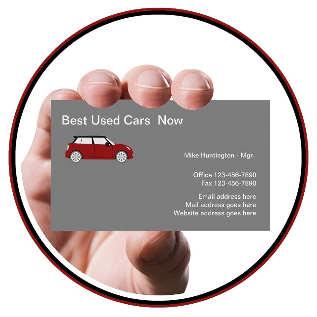 Used Car Dealer Classic Business Card (Creator Uploaded)