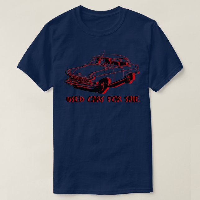 Used Car For Sale red and black T-Shirt (Design Front)