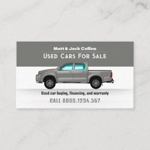 Used Cars For Sales Parts Services Business Card