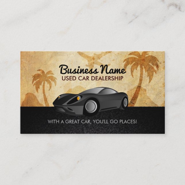 Used Cars Slogans Business Card (Front)