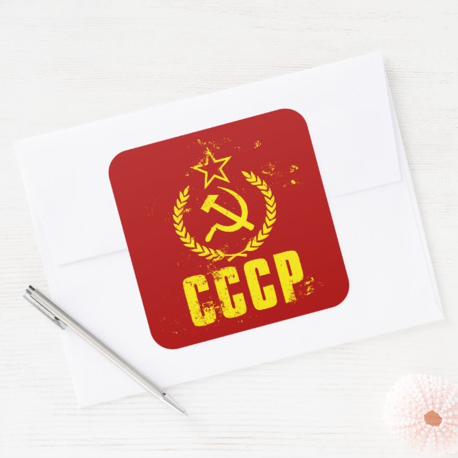 USSR Soviet Union Flag Vinyl Sticker Decal – CCCP Communist Party Graphic By WarlordOne
