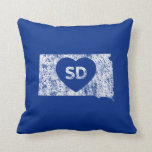 Used I Love South Dakota State Throw Pillow Used I Love South Dakota State Throw Pillow