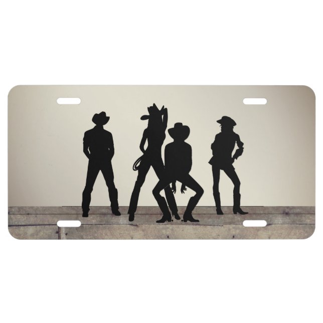 Used to Be a Line Dance License Plate (Front)