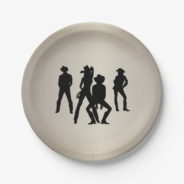 Used to Be a Line Dance Paper Plates (Front)