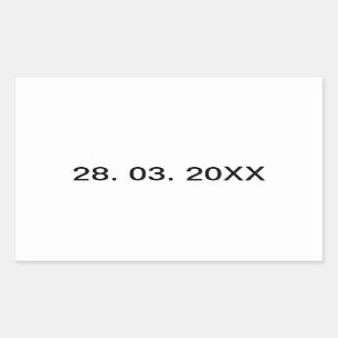 Useful Editable Personal Text Rectangular Sticker