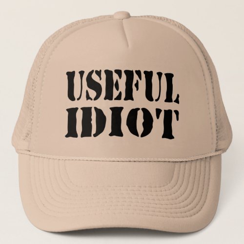 USEFUL IDIOT TRUCKER HAT