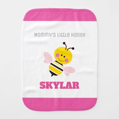 Useful Pink Bee My Baby Newborn Girls Baby Burp Cloth