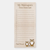 Useful Teacher Gift: Owl To Do List