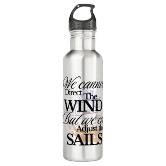 Usefull Black and White Graphic Vintage Stainless Steel Water Bottle