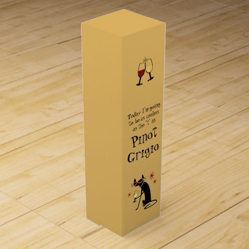 Useless as the T in Pinot Grigio Funny Wine Box