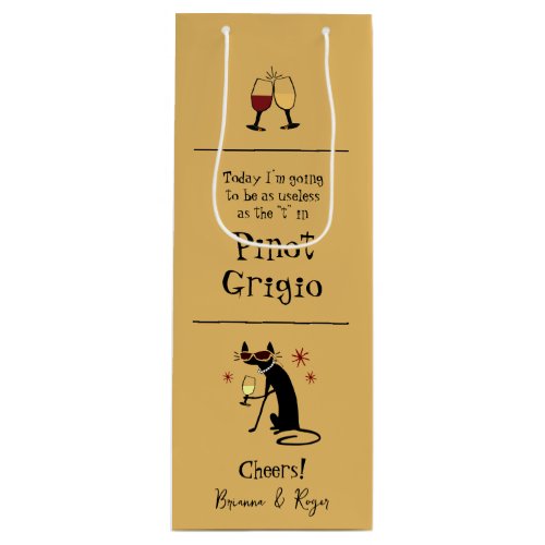Useless as the T in Pinot Grigio Funny Wine Gift Bag