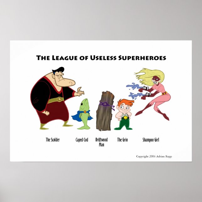 Useless Superheroes Poster (Front)