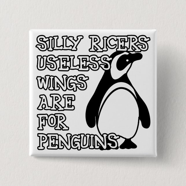 Useless Wings Pinback Button (Front)