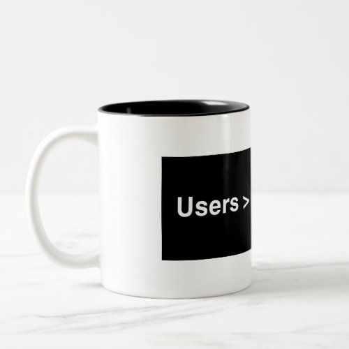 User Experienc UX Breadcrumb Ringer Mug _ Black