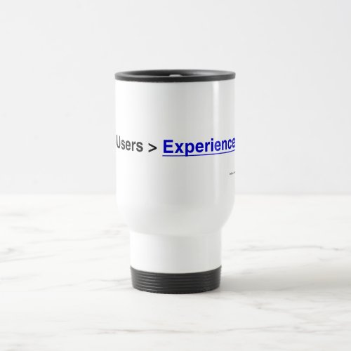 User Experience UX Breadcrumb Travel Mug