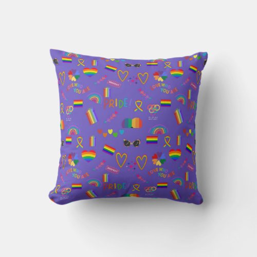 User Throw Pillow celebrating diversity in every h