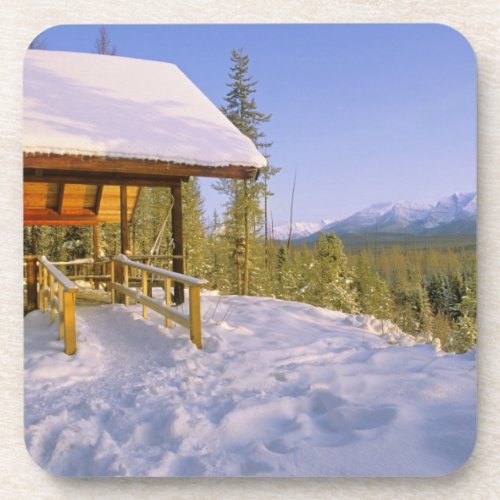 USFS Schnauss Cabin rental in Winter ovelooking Coaster