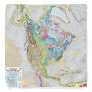 USGS Geologic Map Of North America Bandana