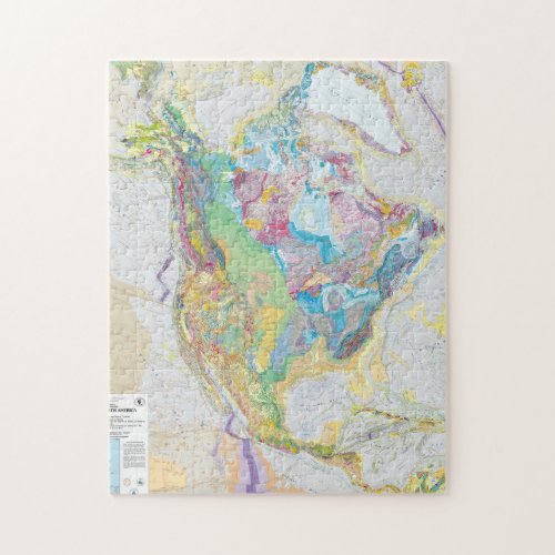 USGS Geologic Map Of North America Jigsaw Puzzle