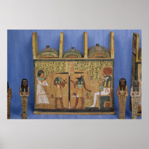 Ushabti casket with a scene of psychostasis poster