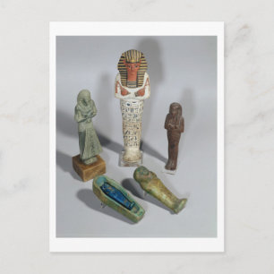 Ushabti figures postcard