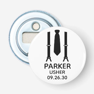 Usher Black Tie Bottle Opener