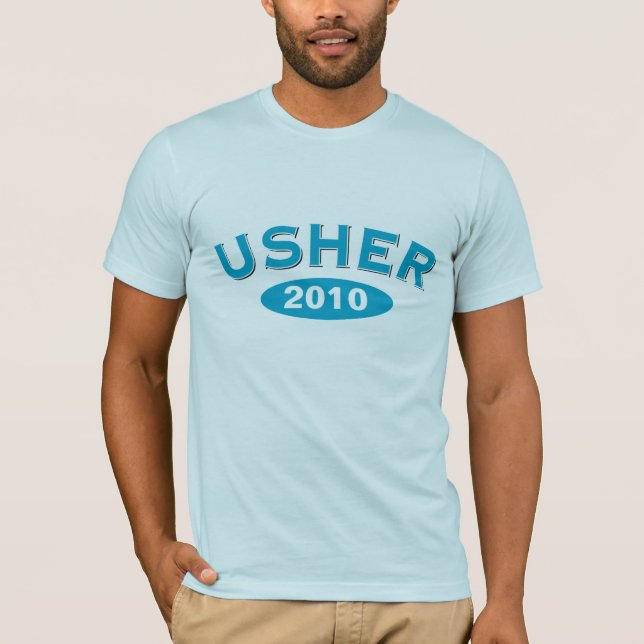 Usher Blue Arc 2010 T-Shirt (Front)