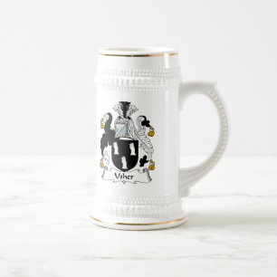 Usher Family Crest Beer Stein