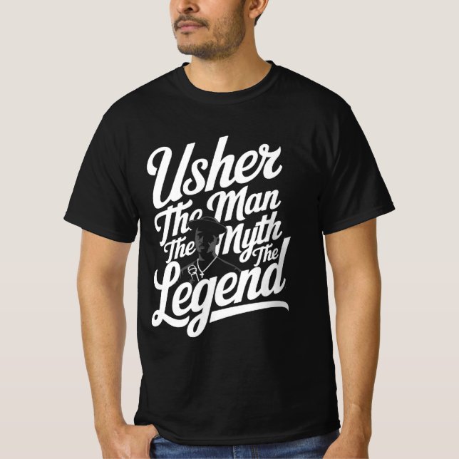 Usher Gift The Man Myth Legend T-Shirt (Front)