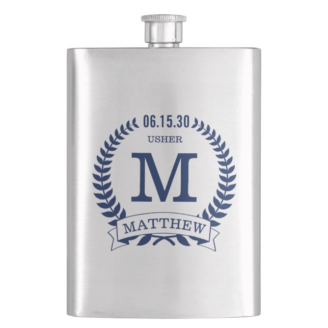 Usher Initials Flask (Front)