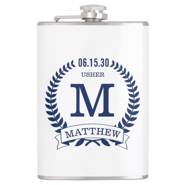 Usher Initials Flask (Front)