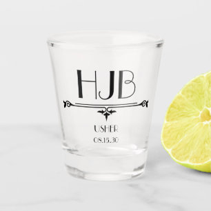 Usher Initials Shot Glass