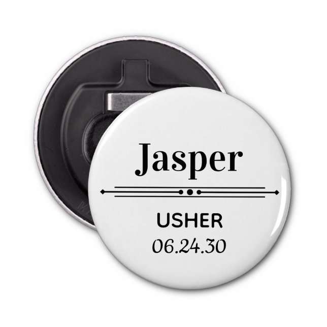 Usher Personalized Bottle Opener (Front)
