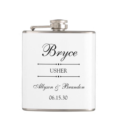 Usher Personalized Flask