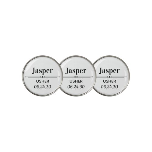 Usher Personalized Golf Ball Marker