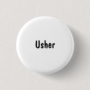 Usher Pinback Button