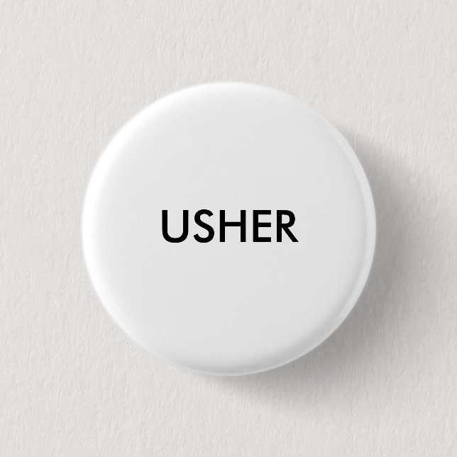 USHER PINBACK BUTTON (Front)