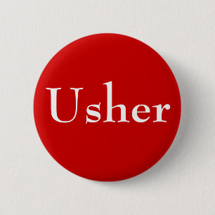 Usher Pinback Button