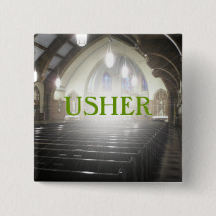 USHER PINBACK BUTTON