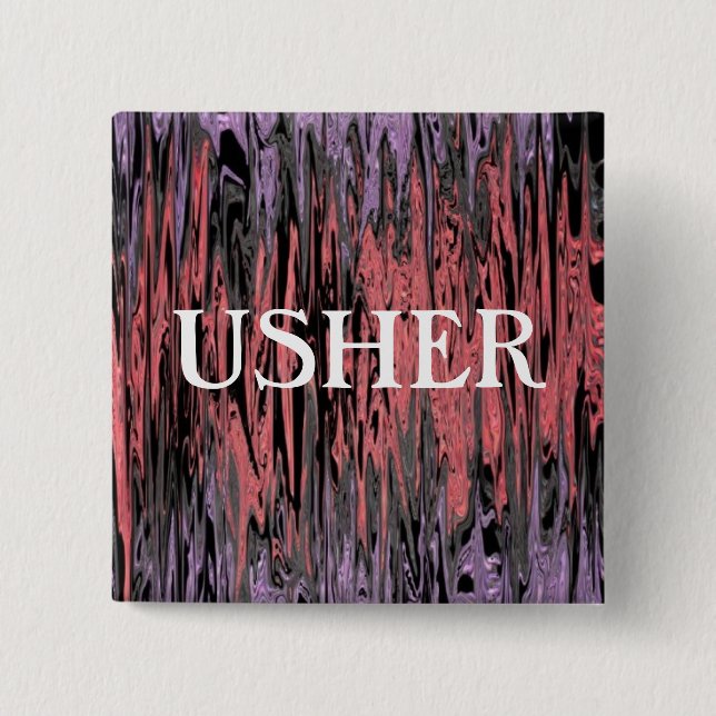 USHER PINBACK BUTTON (Front)