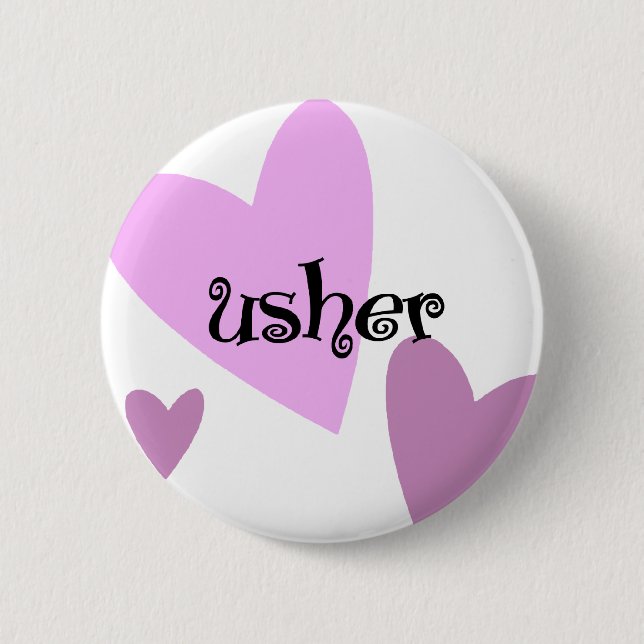 Usher Pinback Button (Front)